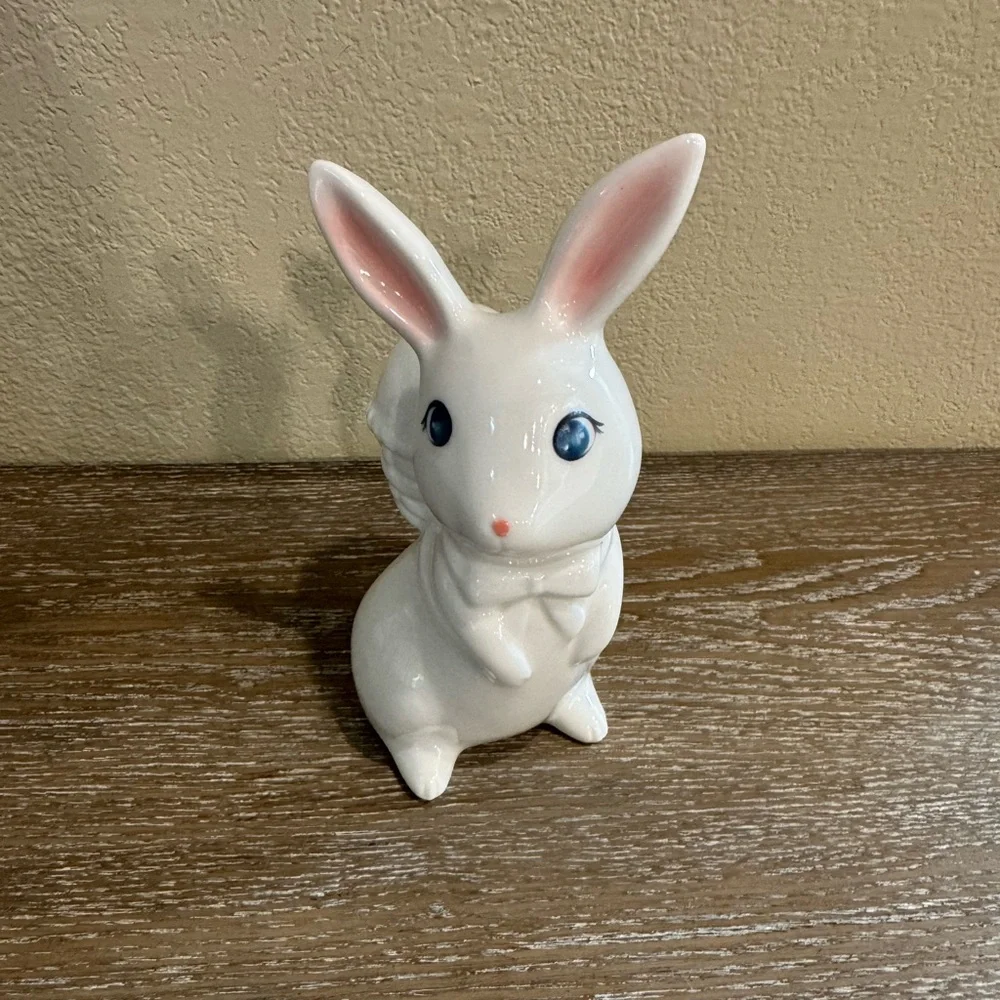 Target Ceramic Bunny with Backpack Animal Figurines - Spritz™ Easter Decor